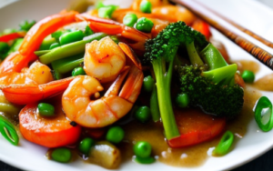 Low-Calorie Garlic Shrimp with Mixed Vegetables