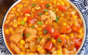 Low-Calorie Chicken Breasts with Tomato Sauce and Corn