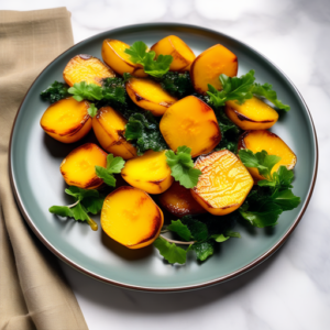 Honey-Glazed Roasted Golden Beets with Thyme