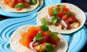 Heart-Healthy Fish Tacos with Preserved Grapefruit Salsa