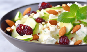 Low-Calorie Fig & Goat Cheese Salad