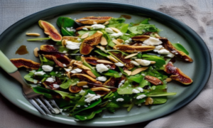Low-Calorie Fig & Goat Cheese Salad