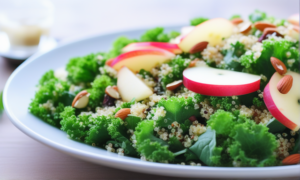Low-Calorie Kale, Quinoa & Apple Salad