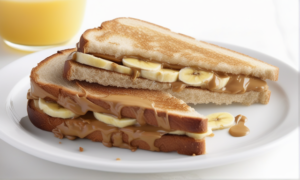 Heart-Healthy Peanut Butter and Banana Breakfast Sandwich