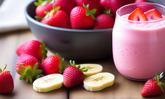 Low-Calorie Strawberry-Banana Protein Smoothie
